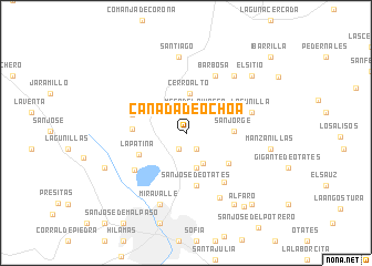 map of Cañada de Ochoa