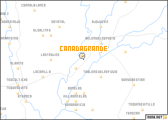 map of Cañada Grande