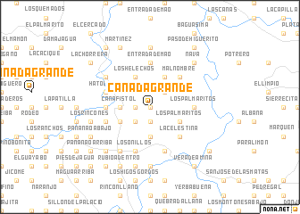 map of Cañada Grande