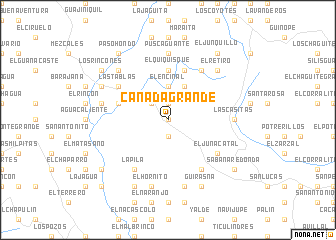 map of Cañada Grande