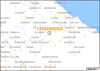 map of Cañada Honda