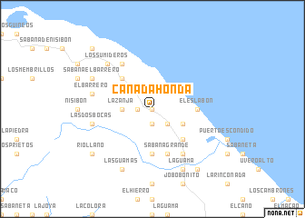 map of Cañada Honda