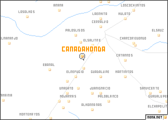 map of Cañada Honda
