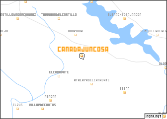 map of Cañadajuncosa