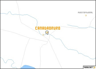 map of Cañada Oruro