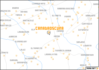 map of Cañada Oscura