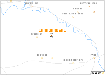 map of Cañada Rosal