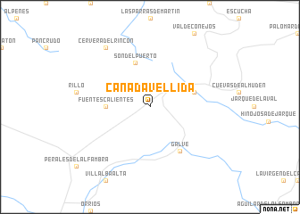 map of Cañada Vellida