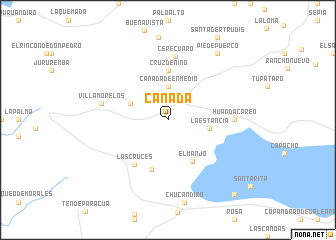 map of Cañada