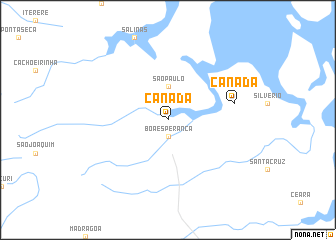 map of Canadá