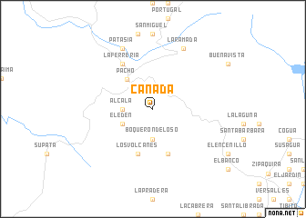 map of Canadá