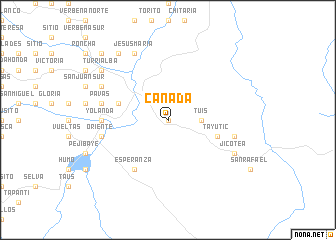 map of Canadá