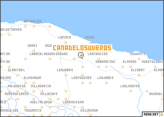 map of Cana de los Uveros
