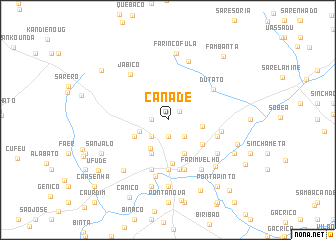 map of Canadé