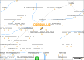 map of Cañadilla