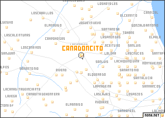 map of Cañadoncito