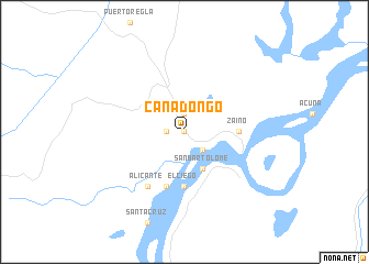 map of Cañadongo