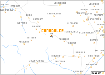 map of Cañadulce