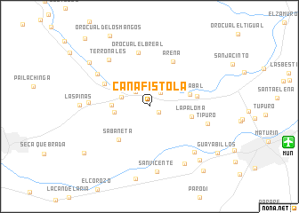 map of Cañafístola