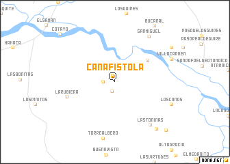 map of Cañafístola