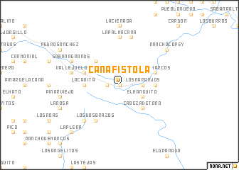 map of Cañafístola