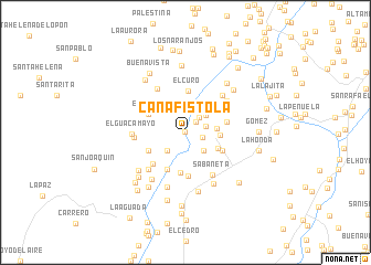 map of Cañafístola