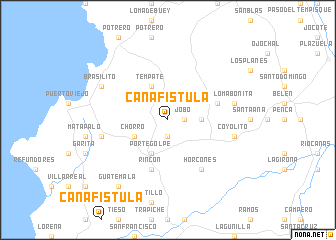 map of Cañafístula