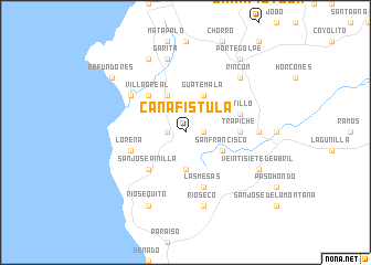 map of Cañafístula