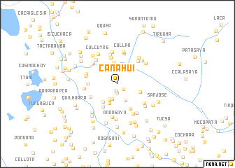 map of Cañahui