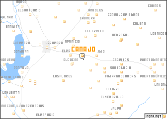 map of Cañajo