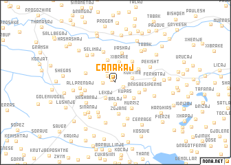 map of Çanakaj