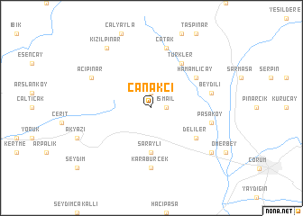 map of Çanakçı