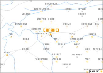 map of Çanakçı