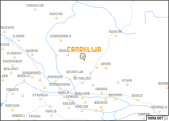 map of Čanaklija