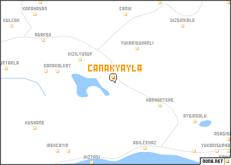 map of Çanakyayla