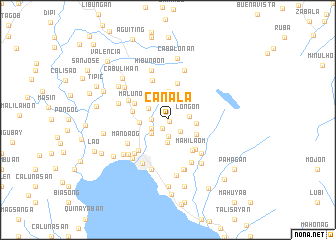 map of Canala