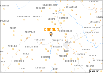 map of Canala