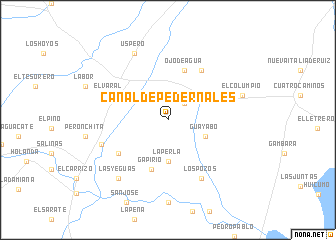 map of Canal de Pedernales