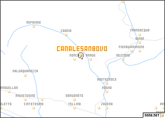 map of Canale San Bovo