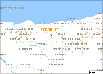 map of Canales