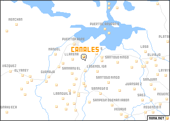 map of Canales