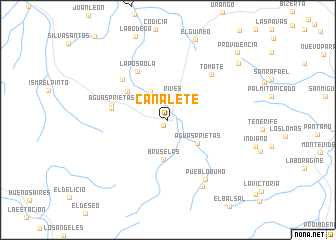 map of Canalete