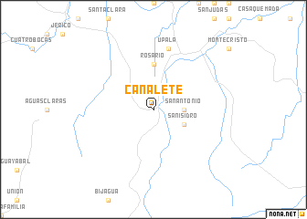 map of Canalete