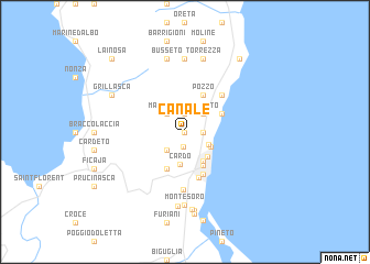 map of Canale