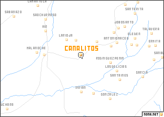 map of Canalitos