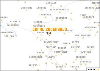 map of Canalizo de Abajo