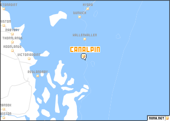 map of Canalpin