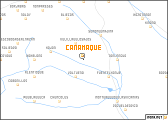map of Cañamaque