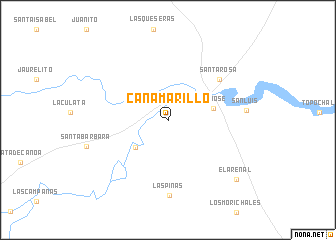 map of Cañ Amarillo