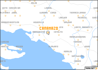 map of Cañamazo